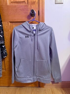 Under Armour Light Gray Zip Hoodie